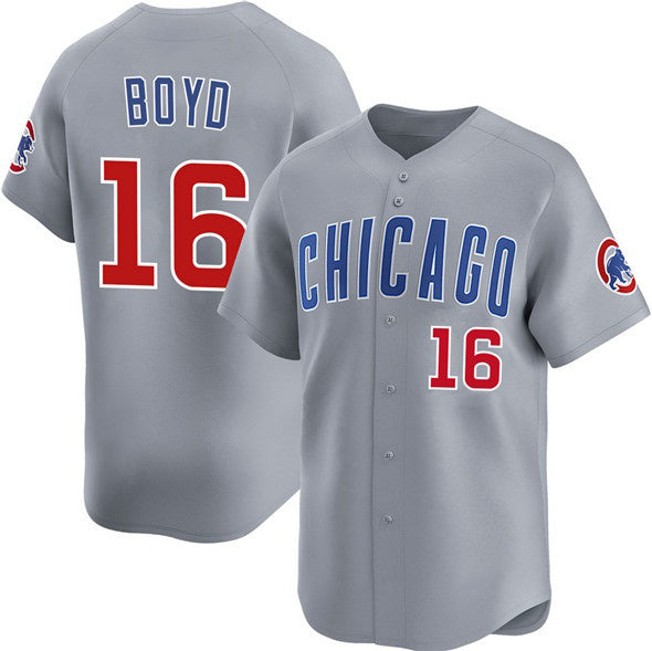 Chicago Cubs #16 Matthew Boyd Grey CONTON Limited Stitched Jersey