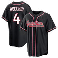 Cleveland Guardians #4 Brayan Rocchio Player Black CONTON Fashion Out Home Game Stitched Jerseys