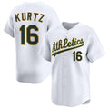 Oakland Athletics #16 Nick Kurtz White CONTON 2024 Home Limited Stitched Jersey