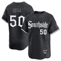 Chicago White Sox #50 Lenyn Sosa Player Black CONTON City Connect Limited Home Stitched Jerseys