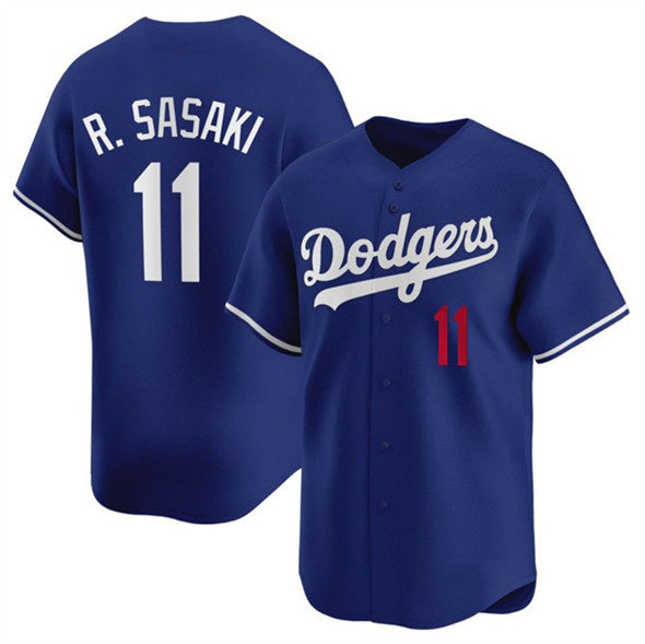 Los Angeles Dodgers #11 Roki Sasaki Royal CONTON 2025 Alternate Limited Stitched Jersey