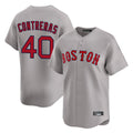Boston Red Sox #40 Willson Contreras Player Gray CONTON Road Limited Home Game Stitched Jerseys1