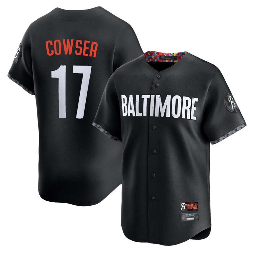 Baltimore Orioles #17 Colton Cowser Player Black CONTON City Connect Limited Home Game Stitched Jerseys