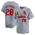 St. Louis Cardinals #28 Nolan Arenado Gray CONTON Away Limited Player Jersey