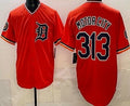 Detroit Tigers #313 Motor City Orange CONTON Limited Jersey