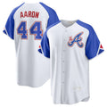 Atlanta Braves #44 Hank Aaron White CONTON 2023 City Connect Cool Base Stitched Jersey