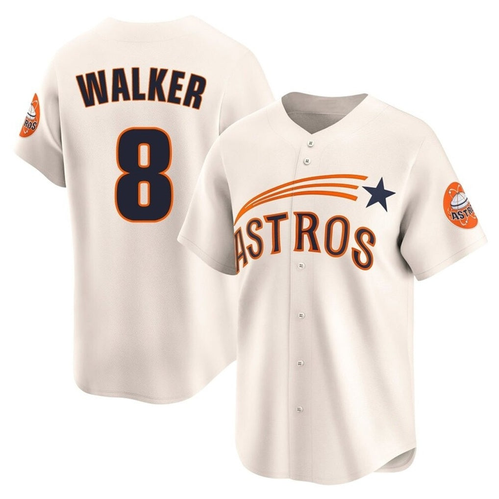 Houston Astros #8 Christian Walker Player Cream CONTON Throwback Cooperstown Collection Limited Stitched Jerseys