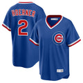 Chicago Cubs #2 Nico Hoerner Player Royal CONTON T-shirt Cooperstown Collection Limited Stitched Jerseys