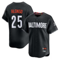 Baltimore Orioles #25 Pete Alonso Player Black CONTON City Connect Limited Home Game Stitched Jerseys