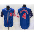 Chicago Cubs #4 Pete Crow-Armstrong Royal CONTON 2025 Independence Day Vapor Premier Limited Stitched Jersey