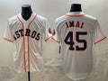 Houston Astros #45 Tatsuya Imai White CONTON Cool Base Stitched Jersey