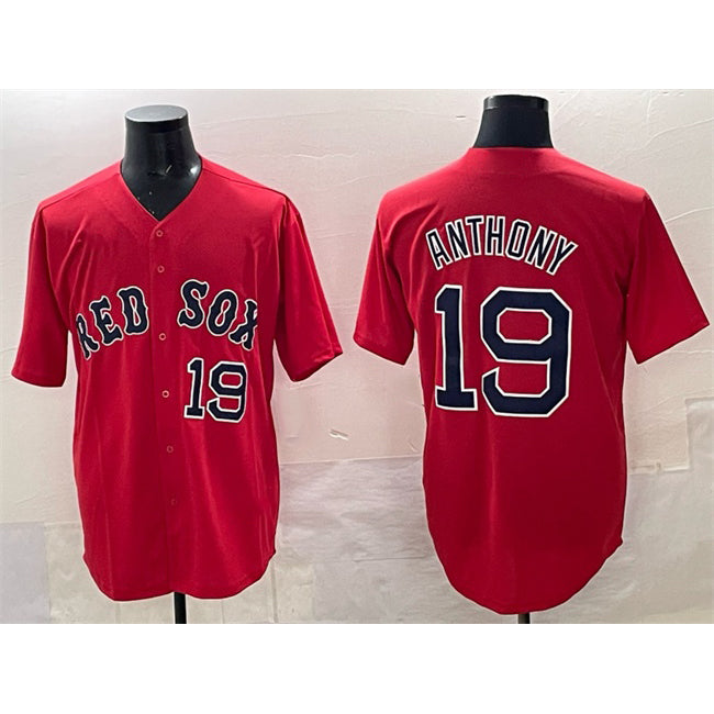 Boston Red Sox #19 Roman Anthony Red CONTON Cool Base Stitched Jersey