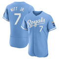 Kansas City Royals #7 Bobby Witt Jr. Player Light Blue CONTON Alt Limited Elite Home Stitched Jerseys