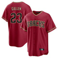 Arizona Diamondbacks #23 Zac Gallen Player Red CONTON Home Game Stitched Jerseys