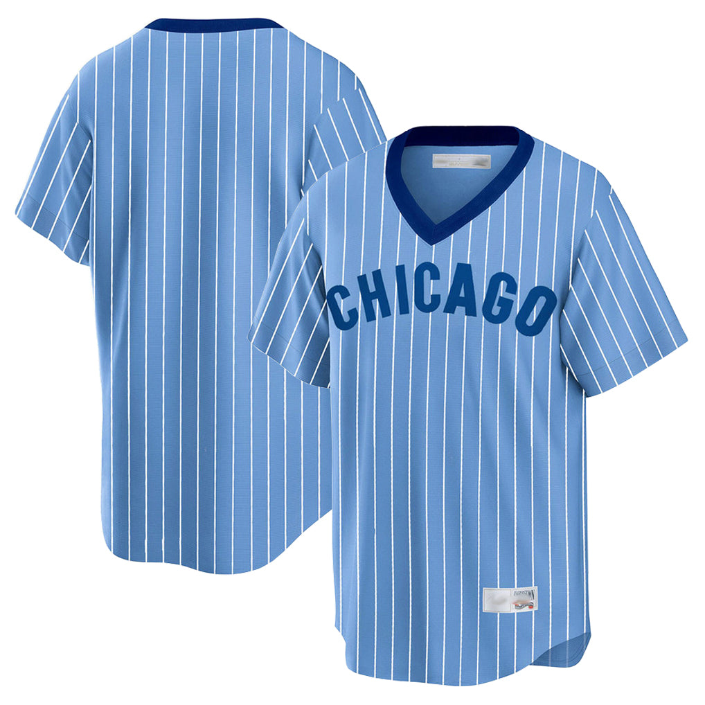 Chicago Cubs Blue CONTON T-shirt Cooperstown Collection Limited Blank Player Stitched Jerseys