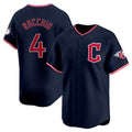 Cleveland Guardians #4 Brayan Rocchio Player Navy CONTON Limited Home Stitched Jerseys
