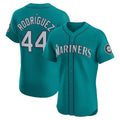 Seattle Mariners #44 Julio Rodr¨ªguez Teal CONTON Alternate Elite Jersey