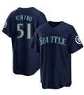 Seattle Mariners #51 Ichiro Suzuki Navy CONTON Cool Base Stitched Jersey