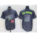 Tampa Bay Rays #18 Shane McClanahan Number Charcoal CONTON 2024 City Connect Limited Stitched Jerseys