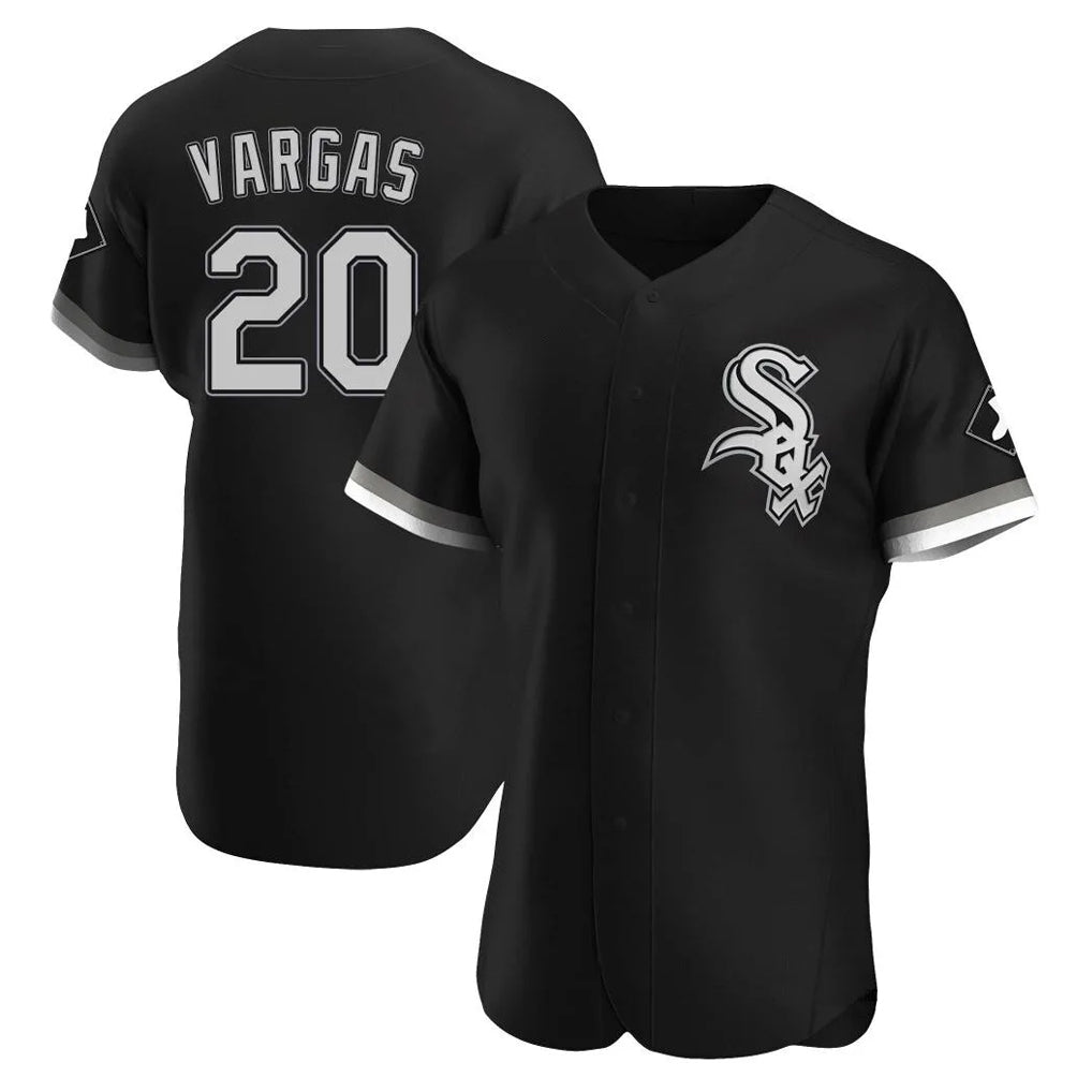 Chicago White Sox #20 Miguel Vargas Player Black CONTON Limited Elite Home Stitched Jerseys