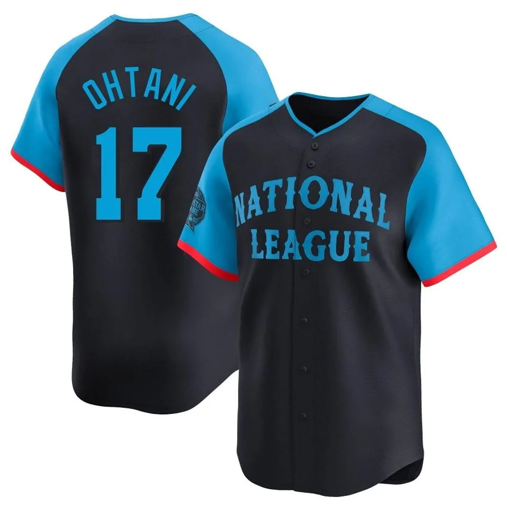 Los Angeles Dodgers #17 Shohei Ohtani Player Black CONTON National League All-Star Limited Home Stitched Jerseys
