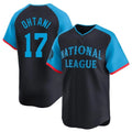Los Angeles Dodgers #17 Shohei Ohtani Player Black CONTON National League All-Star Limited Home Stitched Jerseys