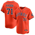 Houston Astros #71 Josh Hader Player Orange CONTON Home Limited Stitched Jerseys