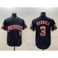San Diego Padres #3 Jackson Merrill Black CONTON Mexico Cool Base Stitched Jersey