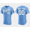 Custom Kansas City Royals CONTON ACTIVE PLAYER Blue Flex Base Stitched Jersey