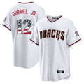 Arizona Diamondbacks #12 Lourdes Gurriel Jr Player White CONTON USA 250 Fourth of July Home Game Stitched Jerseys