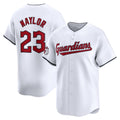 Cleveland Guardians #23 Bo Naylor White CONTON Home Limited Player Jersey 2