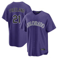 Colorado Rockies #21 Kyle Freeland Player Purple CONTON Game Home Stitched Jerseys