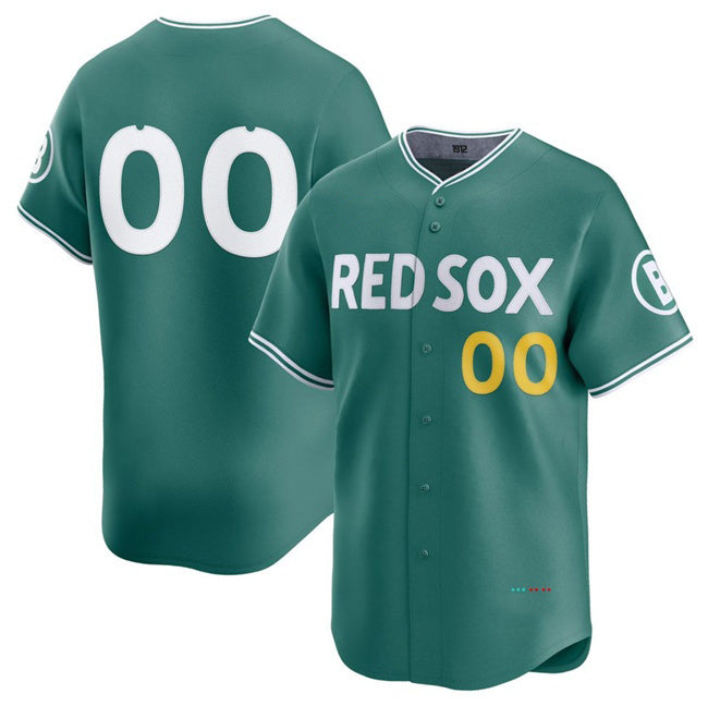 Custom Boston Red Sox ACTIVE PLAYER Green CONTON 2025 City Connect Limited Stitched Jersey