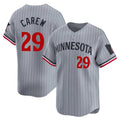 Minnesota Twins #29 Rod Carew Player Gray CONTONHome Limited Stitched Jerseys