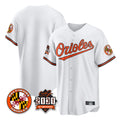 Baltimore Orioles White CONTON 30th Anniversary of 2131 Home Game Blank Player Stitched Jerseys