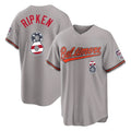 Baltimore Orioles #8 Cal Ripken Player Gray CONTON USA 250 Fourth of July Home Game Stitched Jerseys