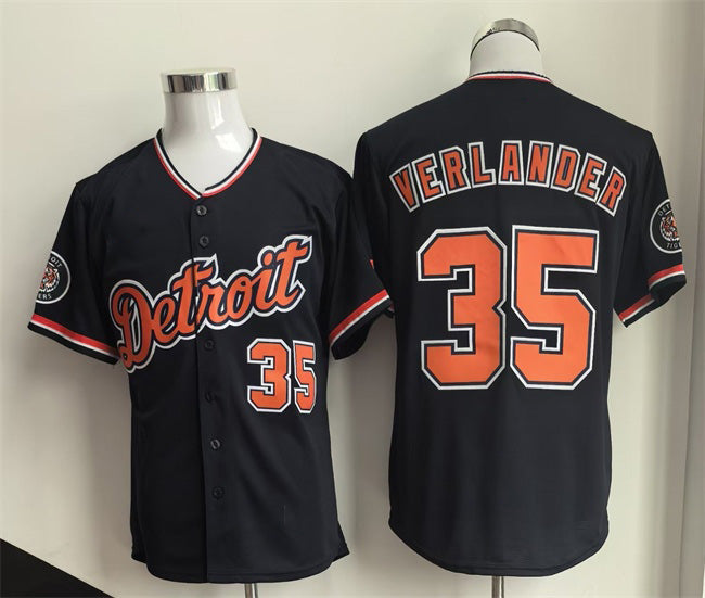 Detroit Tigers #35 Justin Verlander Black CONTON 2026 Cool Base Stitched Jersey