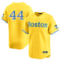 Boston Red Sox #44 Aroldis Chapman Player Yellow CONTON Limited Home Game Stitched Jerseys1