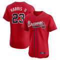 Atlanta Braves #23 Michael Harris II Player Red CONTON Limited Elite Home Game Stitched Jerseys