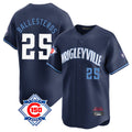 Chicago Cubs #25 Moises Ballesteros Player Navy CONTON City Connect 150th Anniversary Limited Home Stitched Jerseys