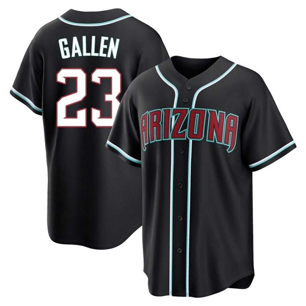 Arizona Diamondbacks #23 Zac Gallen Player Black CONTON Home Game Stitched Jerseys