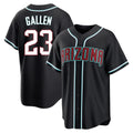 Arizona Diamondbacks #23 Zac Gallen Player Black CONTON Home Game Stitched Jerseys