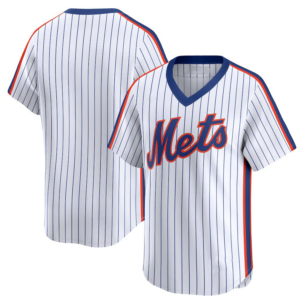 New York Mets White CONTON Throwback Cooperstown Collection Limited Jersey