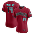 Arizona Diamondbacks #14 Gabriel Moreno Player Red CONTON Limited Elite Home Game Stitched Jerseys