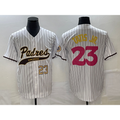 San Diego Padres #23 Fernando Tatis Jr Number White CONTON NEW 2023 City Connect Cool Base Stitched Jersey