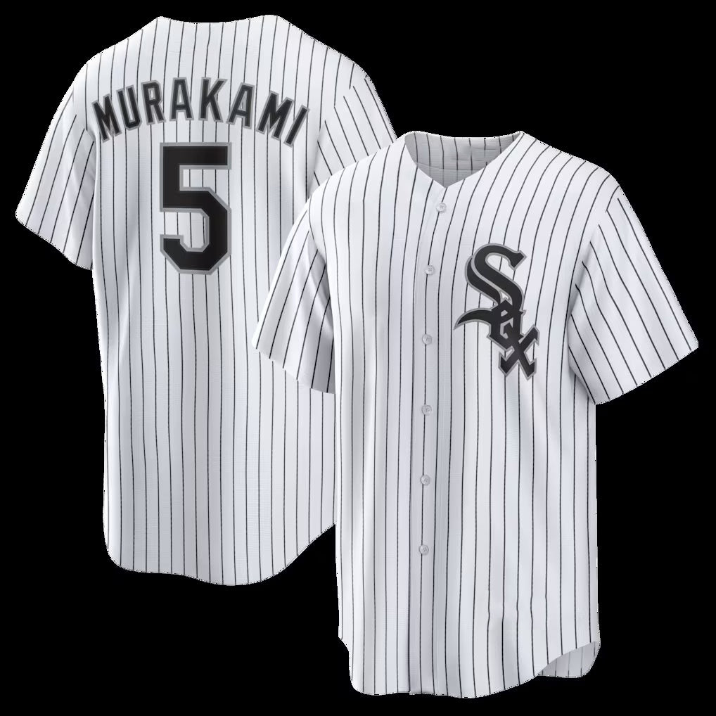 Chicago White Sox #5 Munetaka Murakami White CONTON Home Replica Jersey
