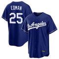 Los Angeles Dodgers #25 Tommy Edman Player Royal CONTON Game Stitched Jerseys