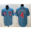 Chicago Cubs #4 Pete Crow-Armstrong Blue CONTON 2025 Tokyo Series 2nd Alternate Limited Stitched Jersey 2