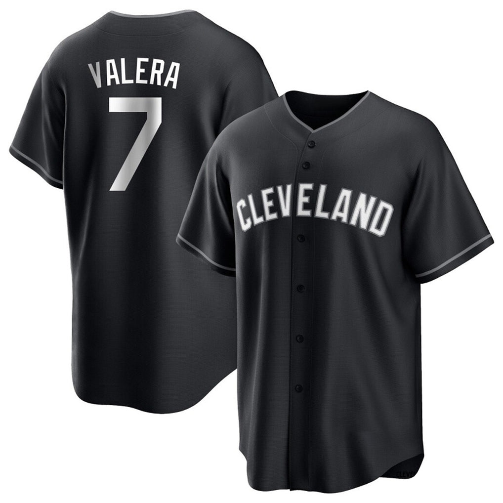 Cleveland Guardians #7 George Valera Player Black CONTON Home Game Stitched Jerseys