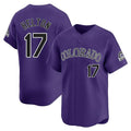 Colorado Rockies #17 Todd Helton Player Purple CONTON Limited Home Stitched Jerseys